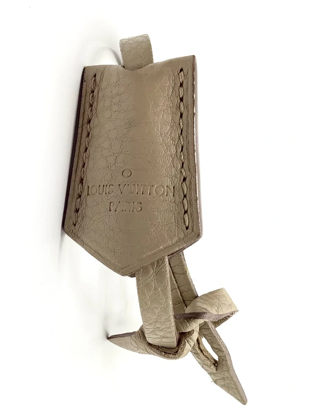 Louis Vuitton Taupe Leather Clochette & Keybell